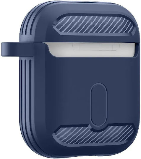 Techsuit Carbon Case Silicone in Green color for Apple AirPods 1 / AirPods 2