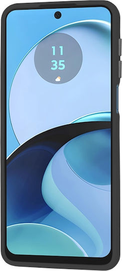 Techsuit Halofrost Задна корица Силикон Черен (Moto G14)