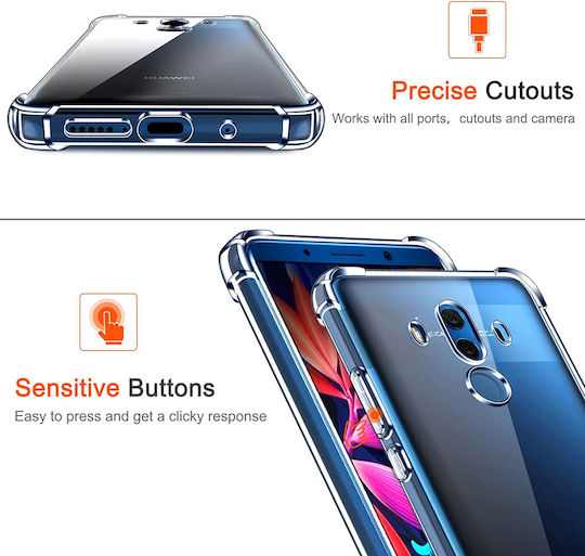 Techsuit Shockproof Clear Back Cover Σιλικόνης Διάφανο (Huawei Mate 10 Pro)