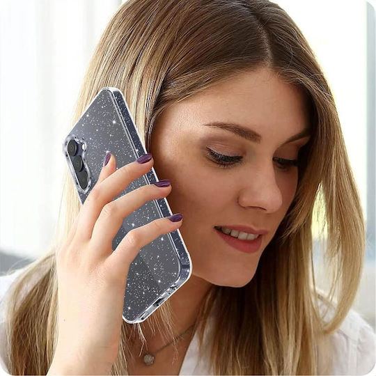 Techsuit Sparkleskin Back Cover Silicon Transparent (Galaxy A55)