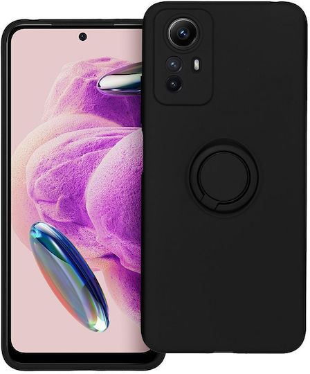 Forcell Back Cover Σιλικόνης Μαύρο (Redmi Note 12S)