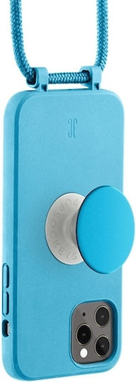 Just Elegance Popgrip Back Cover Silicone / Plastic Turquoise (iPhone 11 ProRealme 5 Pro)