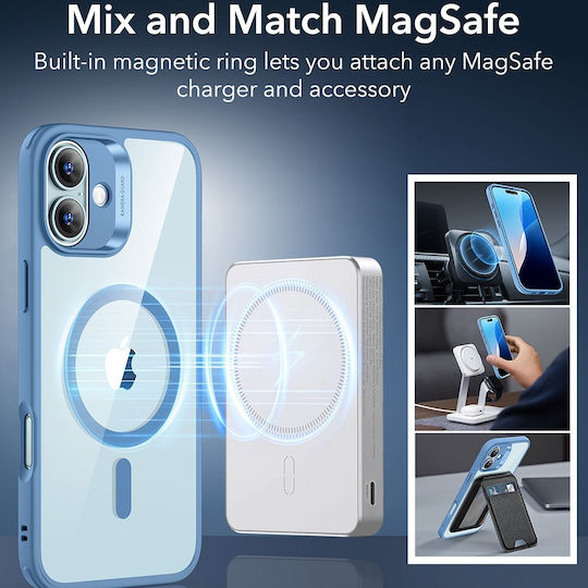ESR Classic Hybrid Halolock Back Cover Σιλικόνης / Πλαστικό 0.7mm Διάφανο (iPhone 16)