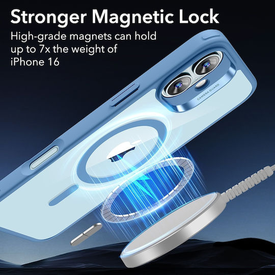ESR Classic Hybrid Halolock Back Cover Σιλικόνης / Πλαστικό 0.7mm Διάφανο (iPhone 16)