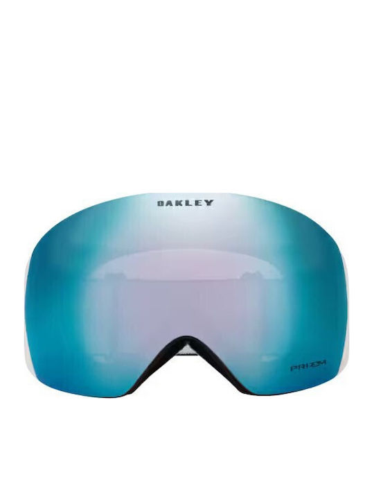 Oakley Sun Flight Μάσκα Σκι & Snowboard Ενηλίκων Μαύρη με Φακό Καθρέπτη σε Μπλε Χρώμα