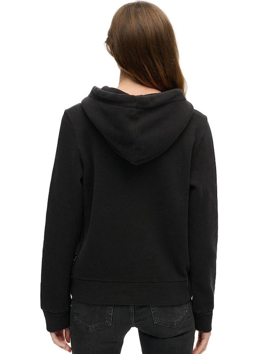 Superdry D2 Ovin Women's Hooded Cardigan Black