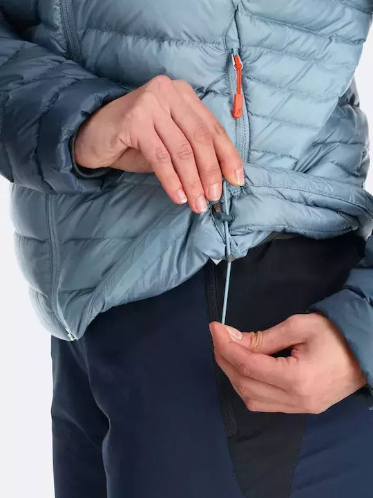 Microlight Alpine Women's Short Puffer Jacket for Winter Orion Blue