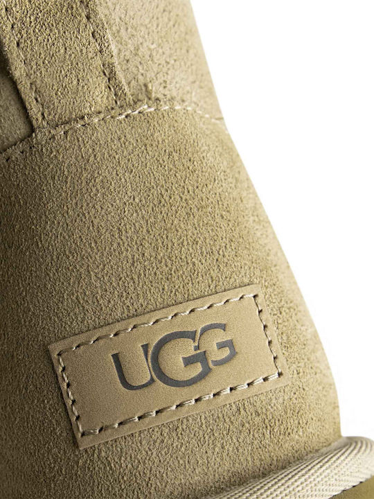Classic Mini II Suede Women's Ankle Boots Sand
