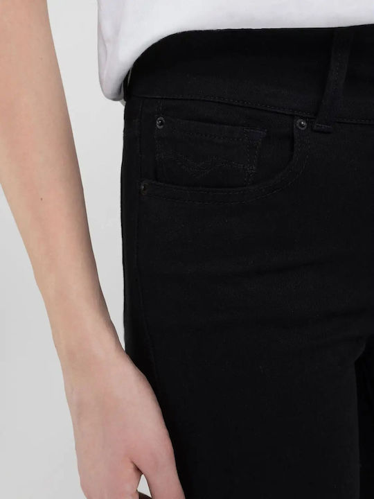 New Luz Women's Jean Trousers Flared Black