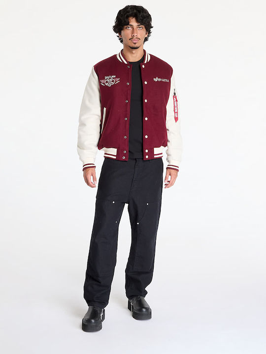College Jacket Burgundy