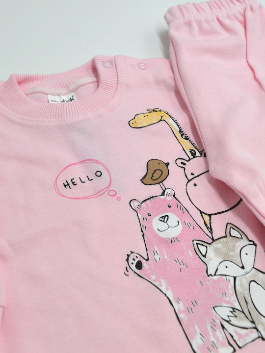 Extan Bebe Kids' Pajamas Winter Pink
