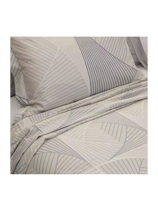 Lino Home Sheet Sets Queen 240x260cm. Loxo Beige, Pink, White 4pcs