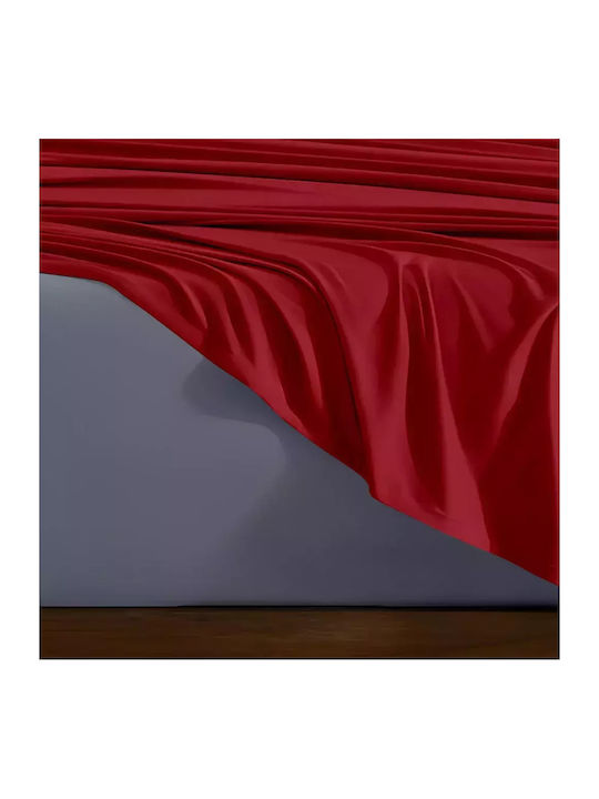 Lino Home Sheet Sets Queen 240x260cm. Doble Grey-red 4pcs