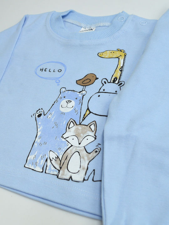 Extan Bebe Kids' Pajamas Winter Sky Blue