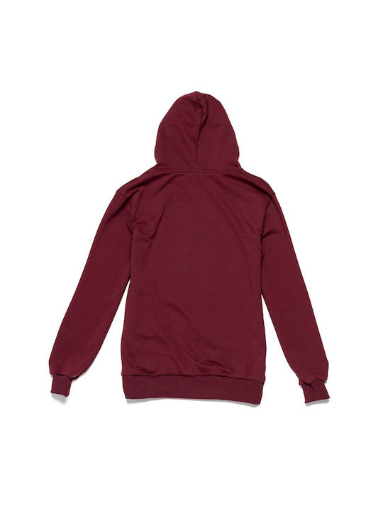 GSA Kids Sweatshirt with Hood and Pockets Burgundy