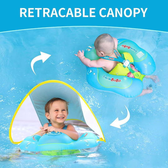 Swimbobo Swimming Aid Swimtrainer with Sunshade Green