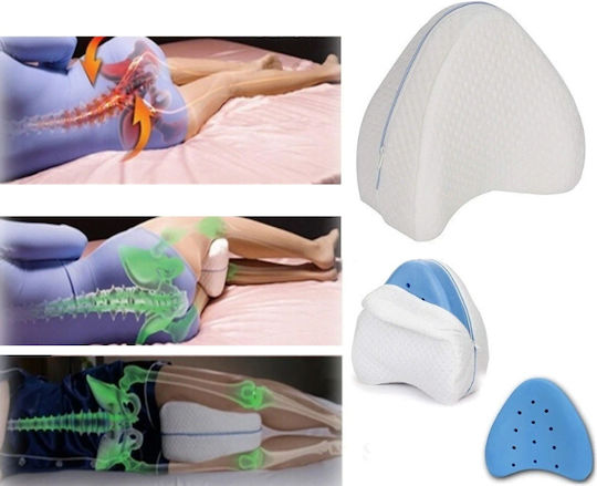 Μαξιλάρι με Memory Foam & Οπή 25x24cm σε Λευκό χρώμα