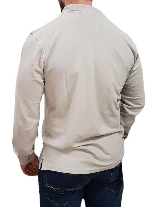 Rebase Polo Bluza Light Ash Ecru