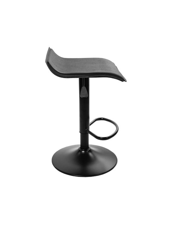 Stool Bar Leather Fort Black 38x39x84cm