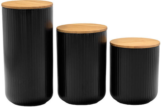 InTheBox General Use Vase with Lid Made of Porcelain Black 10x10x10cm 1 Pieces