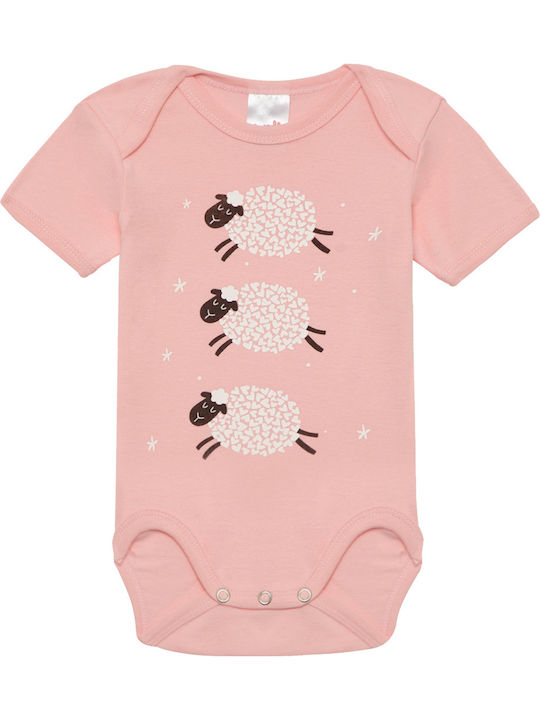 Minerva Sheeps Къс ръкав White/Beige/Pink 3бр