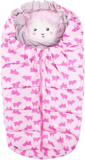 Universal Waterproof Stroller Footmuff 80x45cm Pink