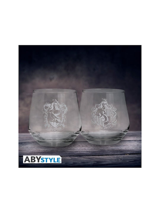 Harry Potter Ravenclaw & Hufflepuff Glas Wasser aus Glas