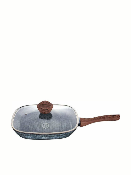 Berlinger Haus Forest Line Grill with Cap made of Aluminum with Stone Coating 28cm