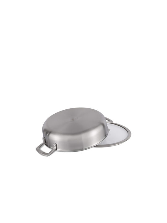 Edenberg Pan With Lid made of Aluminum with Non-Stick Coating 24cm