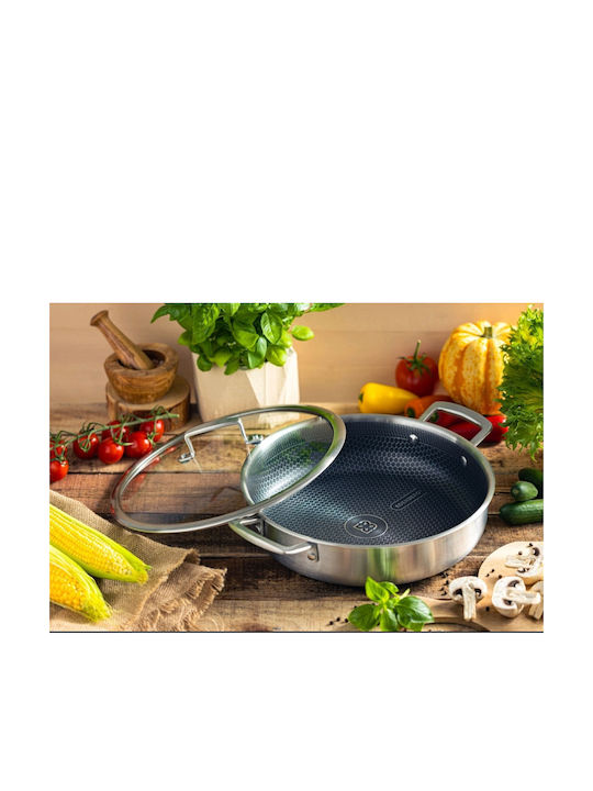 Edenberg Pan With Lid made of Aluminum with Non-Stick Coating 24cm