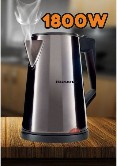 Hausberg Βραστήρας 2lt 1800W Γκρι
