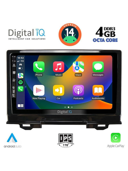 Digital IQ Car Audio System for Honda HR-V 2021> (Bluetooth/USB/AUX/WiFi/GPS/Apple-Carplay/Android-Auto) with Touch Screen 9"