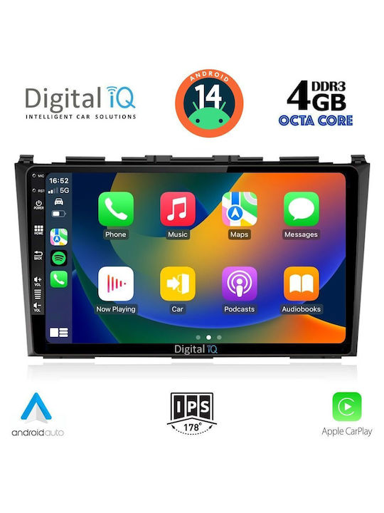 Digital IQ Car Audio System for Honda CR-V 2006-2012 (Bluetooth/USB/AUX/WiFi/GPS/Apple-Carplay/Android-Auto) with Touch Screen 9"