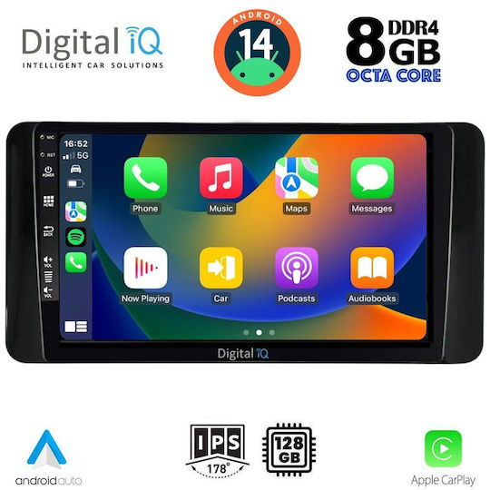 Digital IQ Ηχοσύστημα Αυτοκινήτου για Skoda Kamiq 2018> (Bluetooth/USB/AUX/WiFi/GPS/Apple-Carplay/Android-Auto) με Οθόνη Αφής 10"