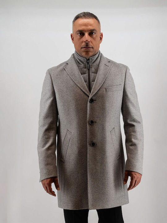 Guy Laroche Men's Half Coat Grey Arzan