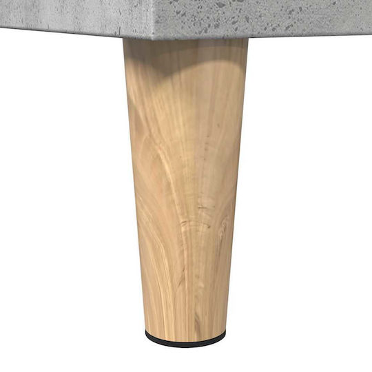 vidaXL Wall Hung Cabinet Bathroom Column Cabinet L30xD30xH190cm Gray