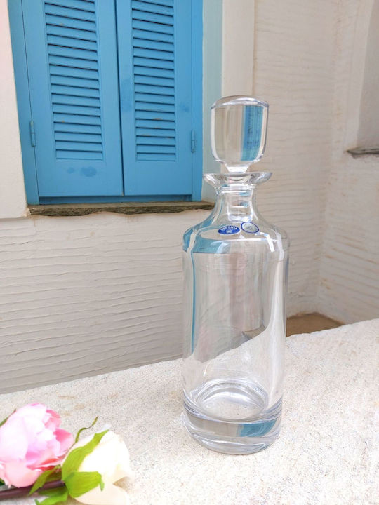 Bohemia Minimal Κρυστάλλινη Καράφα Σερβιρίσματος Ουίσκι 30εκ. με Πώμα Διάφανη 850ml