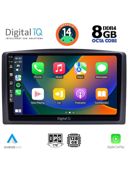 Digital IQ Car Audio System for Mercedes-Benz Vito / Viano 2015-2022 (Bluetooth/USB/AUX/WiFi/GPS/Apple-Carplay/Android-Auto) with Touch Screen 10"