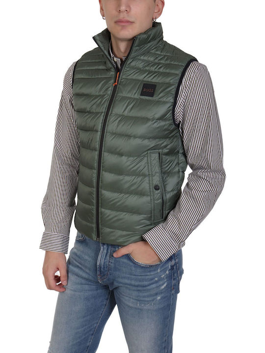 Sleeveless Jacket Puffer Khaki