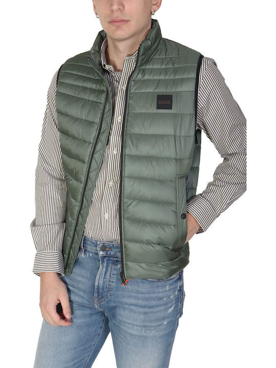 Sleeveless Jacket Puffer Khaki