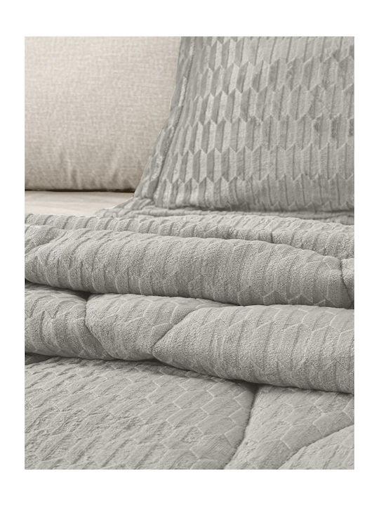 Guy Laroche Bettdecke Kleines Doppelbett 180x240cm Gali Smoke 660 GSMGsm