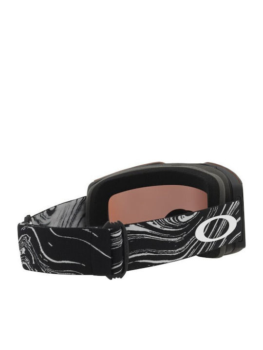 Oakley Fall Line M Masca de schi și snowboard Pentru adulți Negru cu Lentilă în culoarea Negru