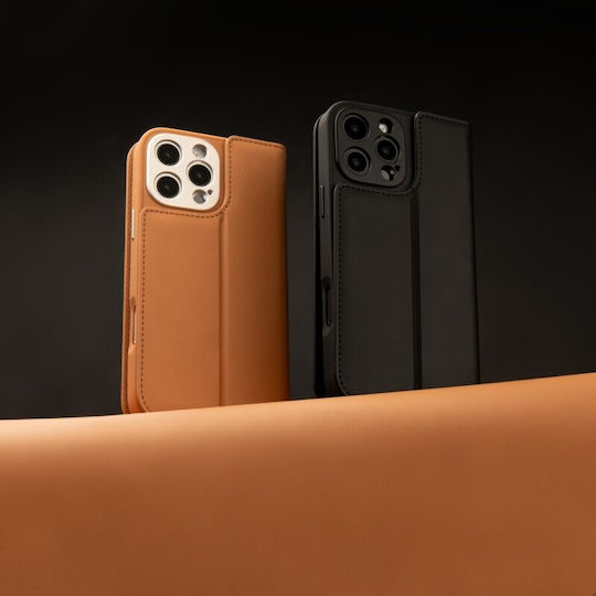Moshi Overture Magsafe 3-in-1 Leather Case Flip Iphone 16 Pro Caramel Brown