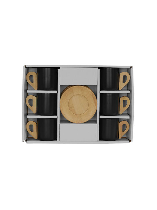 InTheBox Σετ Φλιτζάνια Espresso από Πορσελάνη Μαύρα 6τμχ 5208019123863