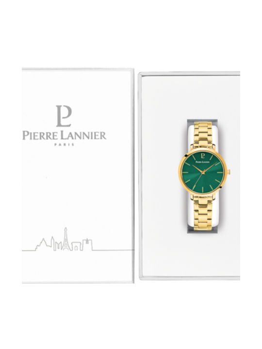 Pierre Lannier Uhr mit Gold Metallarmband