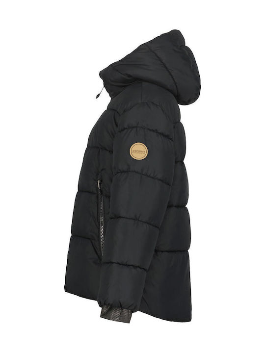 Παιδικό Casual Μπουφάν με Κουκούλα Black