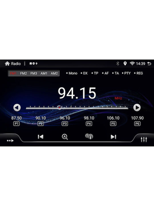Digital IQ Auto-Audiosystem für Nissan Qashqai / X-Trail 2014-2021 (Bluetooth/USB/AUX/WiFi/GPS/Apple-Carplay/Android-Auto) mit Touchscreen 10"