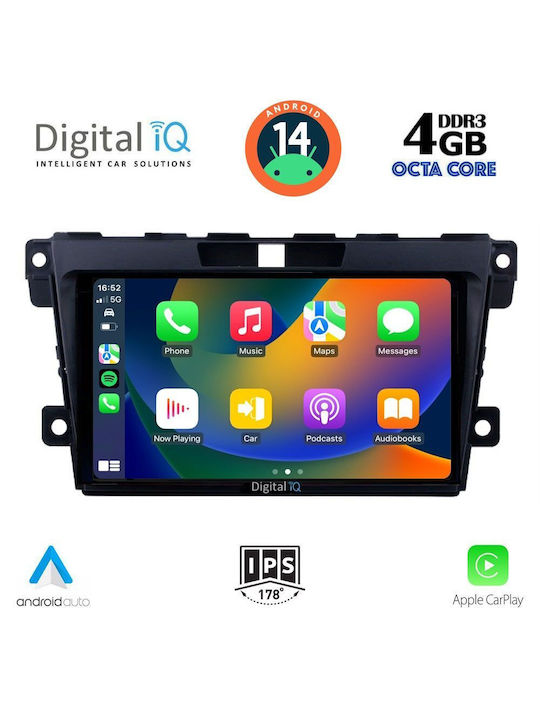 Digital IQ Car Audio System for Mazda CX-7 2006-2012 (Bluetooth/USB/AUX/WiFi/GPS/Apple-Carplay/Android-Auto) with Touch Screen 9"