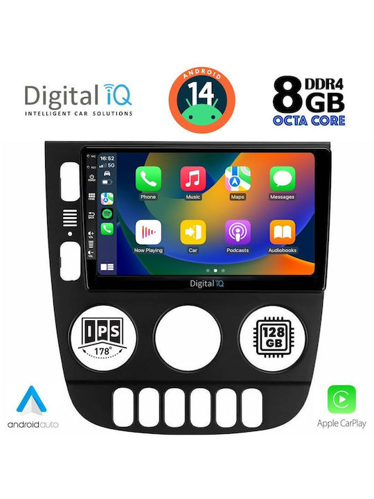 Digital IQ Car Audio System for Mercedes-Benz ML 2002-2005 (Bluetooth/USB/AUX/WiFi/GPS/Apple-Carplay/Android-Auto) with Touch Screen 9"