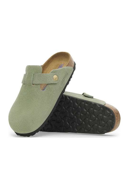 Boston Soft Footbed Зимни мъжки чехли Зелени